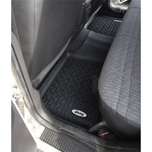 Cargar imagen en el visor de la galería, Rugged Ridge Floor Liner Rear Black 1984-2001 Jeep Logo Cherokee XJ