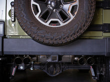 Cargar imagen en el visor de la galería, aFe Vulcan Series 2.5in 304 SS Escape con eje trasero Negro 07-18 Jeep Wrangler (JK) V6-3.6/3.8L