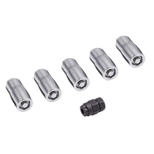 Cargar imagen en el visor de la galería, Rugged Ridge Wheel Lock Nut Set 5 Nuts w/Key Chrome M14-1.5