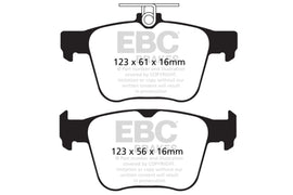 Pastillas de freno traseras EBC 14-20 Audi S3 2.0 Turbo Redstuff