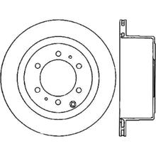 Cargar imagen en el visor de la galería, StopTech Slotted Cryo Sport Brake Rotor 93-97 Toyota Land Cruiser Left Rear