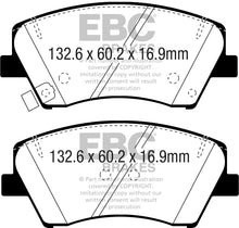 Cargar imagen en el visor de la galería, EBC 2017+ Hyundai Elantra 1.4L Turbo Ultimax2 Front Brake Pads