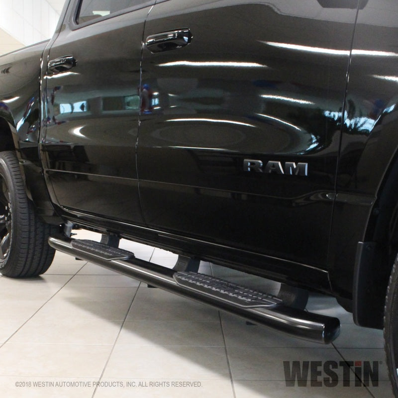 Westin Ram 1500 Crew Cab 2019 (excepto Ram 1500 Classic 2019) PRO TRAXX 5 barras de paso Nerf ovaladas - Negro