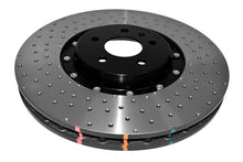 Cargar imagen en el visor de la galería, DBA 14-17 Audi A8 Quattro Rotor delantero ranurado serie 5000 de 2 piezas ensamblado con taladro/dimp de sombrero negro
