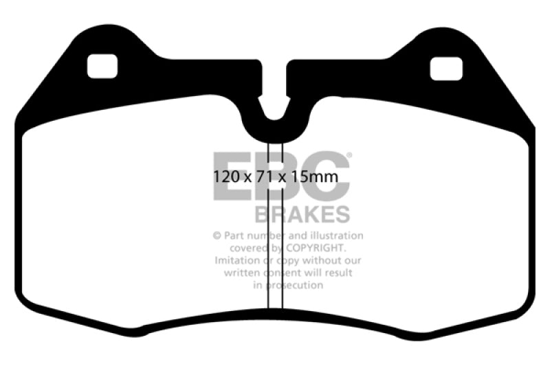 EBC 03-04 Infiniti G35 3.5 (Manual) (Brembo) Pastillas de freno delanteras Greenstuff