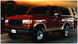 Bushwacker 87-91 Ford Bronco Extend-A-Fender estilo bengalas 2 piezas - negro