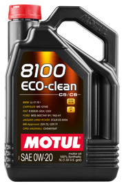 Motul 5L Synthetic Engine Oil 8100 0W20 Eco-Clean