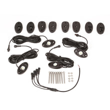 Cargar imagen en el visor de la galería, Rugged Ridge 07-18 Jeep Wrangler JK White 4-Piece LED Rock Light Kit