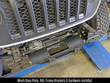 Load image into Gallery viewer, RockJock JL/JT Winch Plate Kit Steel Bumper