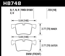 Cargar imagen en el visor de la galería, Hawk 13-14 BMW 328i/328i xDrive / 2014 428i/428i xDrive HP Plus Pastillas de freno delanteras