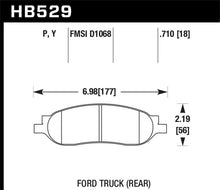 Cargar imagen en el visor de la galería, Pastillas de freno traseras Hawk 05-07 Ford F250/F350 5.4L/6.0L/6.8L LTS Street