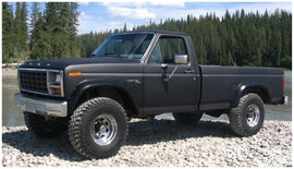 Bushwacker 80-86 Ford Bronco bengalas estilo recortado 2 piezas - negro
