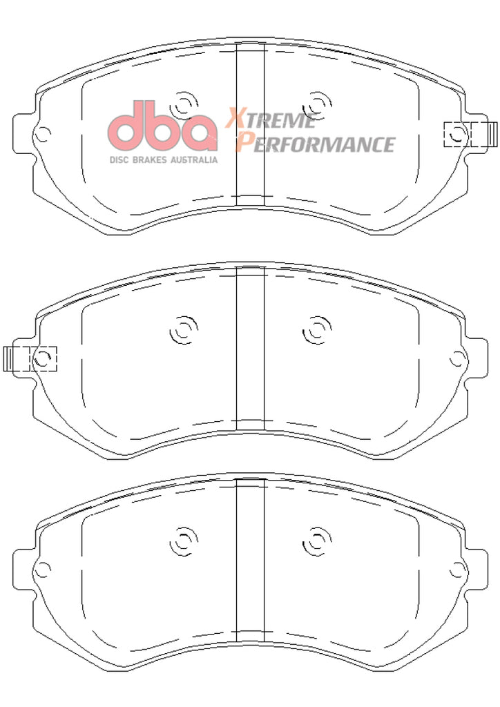 DBA 90-96 Nissan 240SX con pastillas de freno delanteras ABS XP Performance