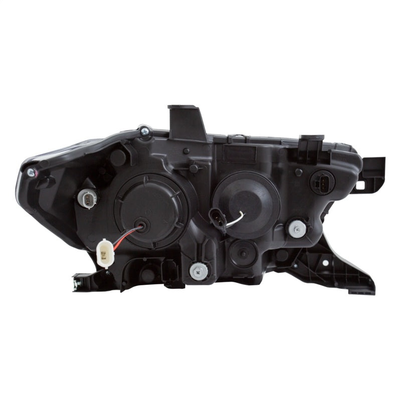 ANZO 2016-2017 Toyota Tacoma Proyector Faros delanteros con estilo de tablón Switchback negro con ámbar