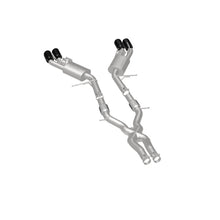 Cargar imagen en el visor de la galería, MagnaFlow SYS Cat-Back 2015-2017 Cadillac CTS-V 6.2L Quad 4in Carbon Fiber Tips