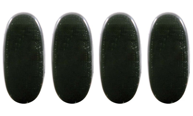 ANZO 2011-2016 Ford F-350 Kit de luces LED para guardabarros ahumado, 2 piezas ámbar/2 piezas rojo