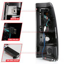 Cargar imagen en el visor de la galería, ANZO 1999-2002 Chevy Silverado 1500 luces traseras LED estilo tablón negro con lente ahumada