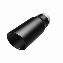 Cargar imagen en el visor de la galería, MagnaFlow Tip Stainless Black Coated Single Wall Round Single Outlet 5in Dia 3.5in Inlet 14.5in L