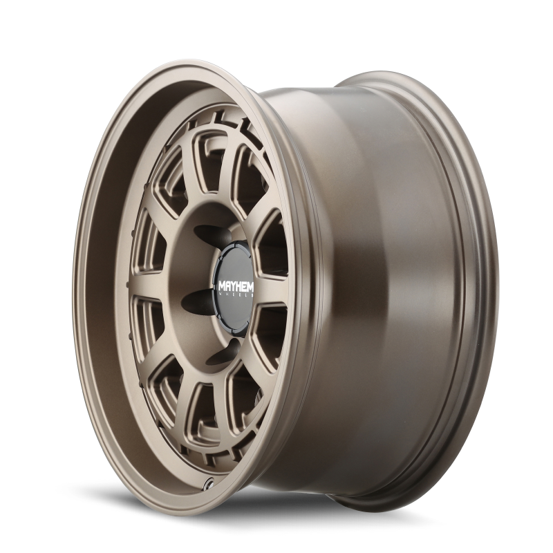 Mayhem 8303 Voyager 18x9 / 5x150 BP / 0 mm de compensación / 110 mm Hub Rueda de bronce oscuro