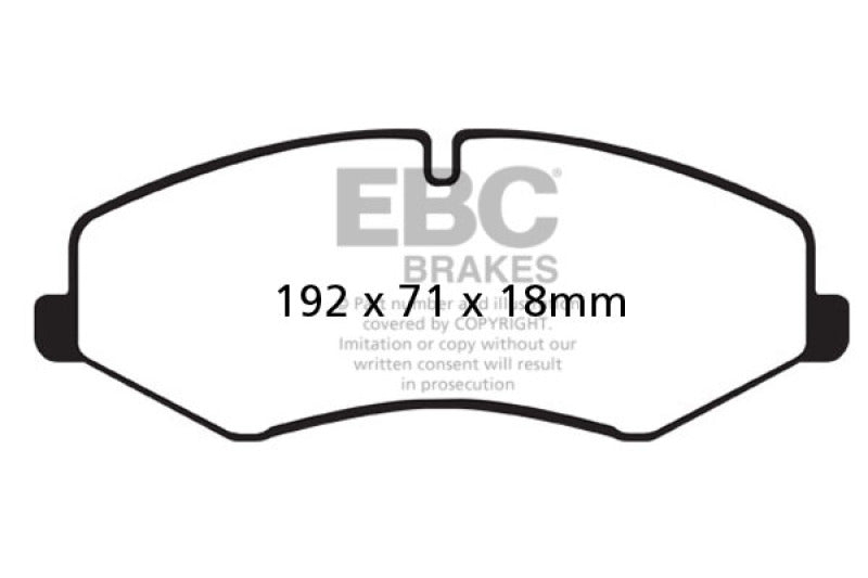 EBC 10-14 Land Rover LR4 5 Pastillas de Freno Delanteras Yellowstuff