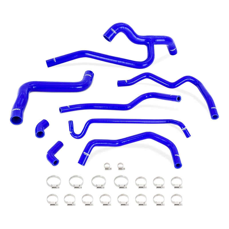 Mishimoto 05-10 Mustang V6 Kit de manguera de calentador y radiador de silicona - Azul