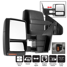 Cargar imagen en el visor de la galería, xTune Ford F150 04-06 POWER Heated Amber LED Signal Telescoping Mirror SET MIR-FF15004S-PWH-AM-SET
