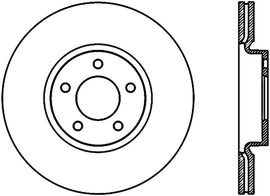 StopTech 07-09 Mazda 3 Left Front Drilled Rotors