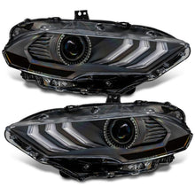 Load image into Gallery viewer, Oracle Lighting 18-23 Ford Mustang Dynamic ColorSHIFT LED Headlights - Black Series SEE WARRANTY