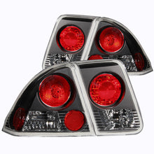 Cargar imagen en el visor de la galería, ANZO 2001-2004 Honda Civic luces traseras negras