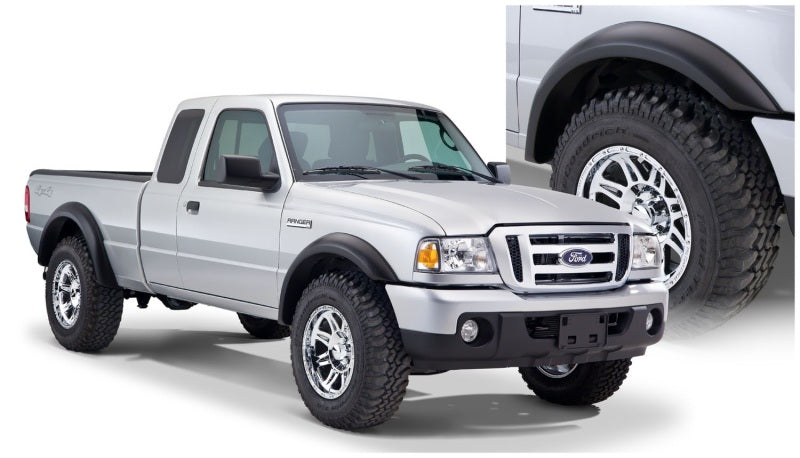 Bushwacker 93-11 Ford Ranger Styleside Extend-A-Fender estilo bengalas 4 piezas 72.0/84.0 pulgadas cama - negro