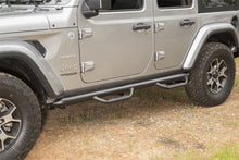 Cargar imagen en el visor de la galería, Rugged Ridge Spartan Nerf Bar Textured Black 18-20 Jeep Wrangler JL 4 Door