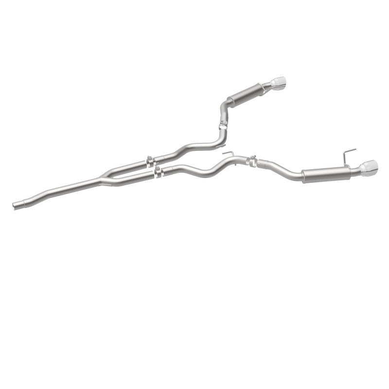MagnaFlow Cat-Back 15-16 Ford Mustang 2.3L L4 Competition SS 3 pulgadas, parte trasera doble dividida, puntas negras de 4.5 pulgadas