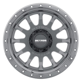 Method MR605 NV 20x10 -24 mm Offset 8x180 124,1 mm CB Rueda de titanio brillante