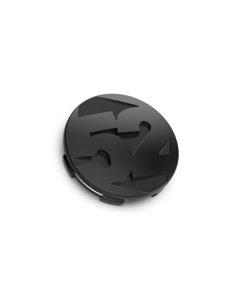 quince52 Tapa central a presión individual de 65 mm para ruedas Rally Sport y MX - Asfalto negro (negro satinado)