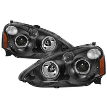 Cargar imagen en el visor de la galería, xTune Acura RSX 2002-2004 Halo Projector Headlights - Black PRO-JH-ARSX02-HL-BK