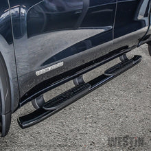 Cargar imagen en el visor de la galería, Westin 19-20 Chevrolet Silverado/GMC Sierra 1500 Double Cab PRO TRAXX 5 barras ovaladas Nerf - Negro