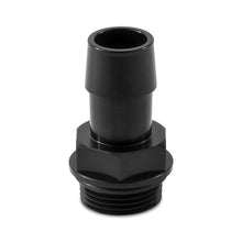 Cargar imagen en el visor de la galería, Mishimoto M27 x 2.0 a 3/4 pulg. Conector de aluminio con espiga para manguera - Negro