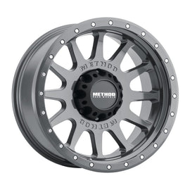 Method MR605 NV 20x10 -24 mm Offset 8x6.5 121.3 mm CB Rueda de titanio brillante