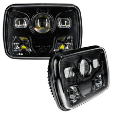 Cargar imagen en el visor de la galería, Oracle 7inx6in 40W Replacement LED Headlight - Black (Pair) SEE WARRANTY
