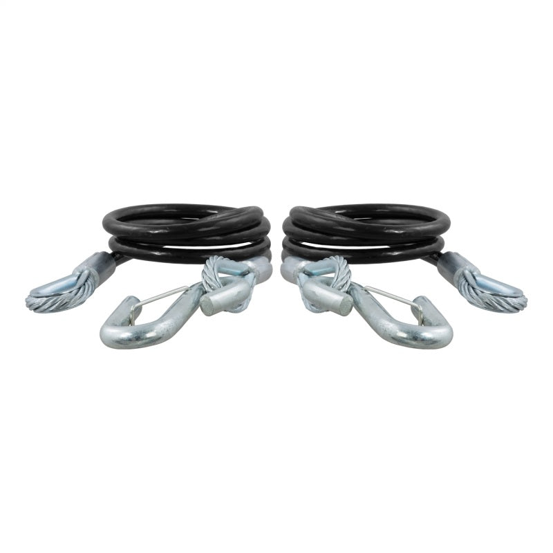 RockJock Curt Towing Safety Cable Kit 44 1/2in Long w/ 2 Snap Hooks 5000lbs 2-Pack