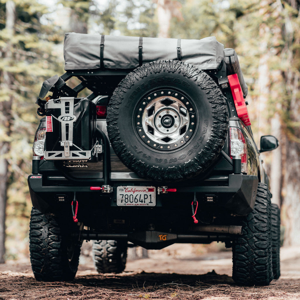 Aluminum Jerry Can Holder for 05-15 Toyota Tacoma All Pro Off Road