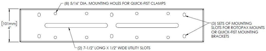 05-Present Tacoma Long Bed APEX Bar Black Powdercoat Modular Pack Rack Accessory All Pro Off Road