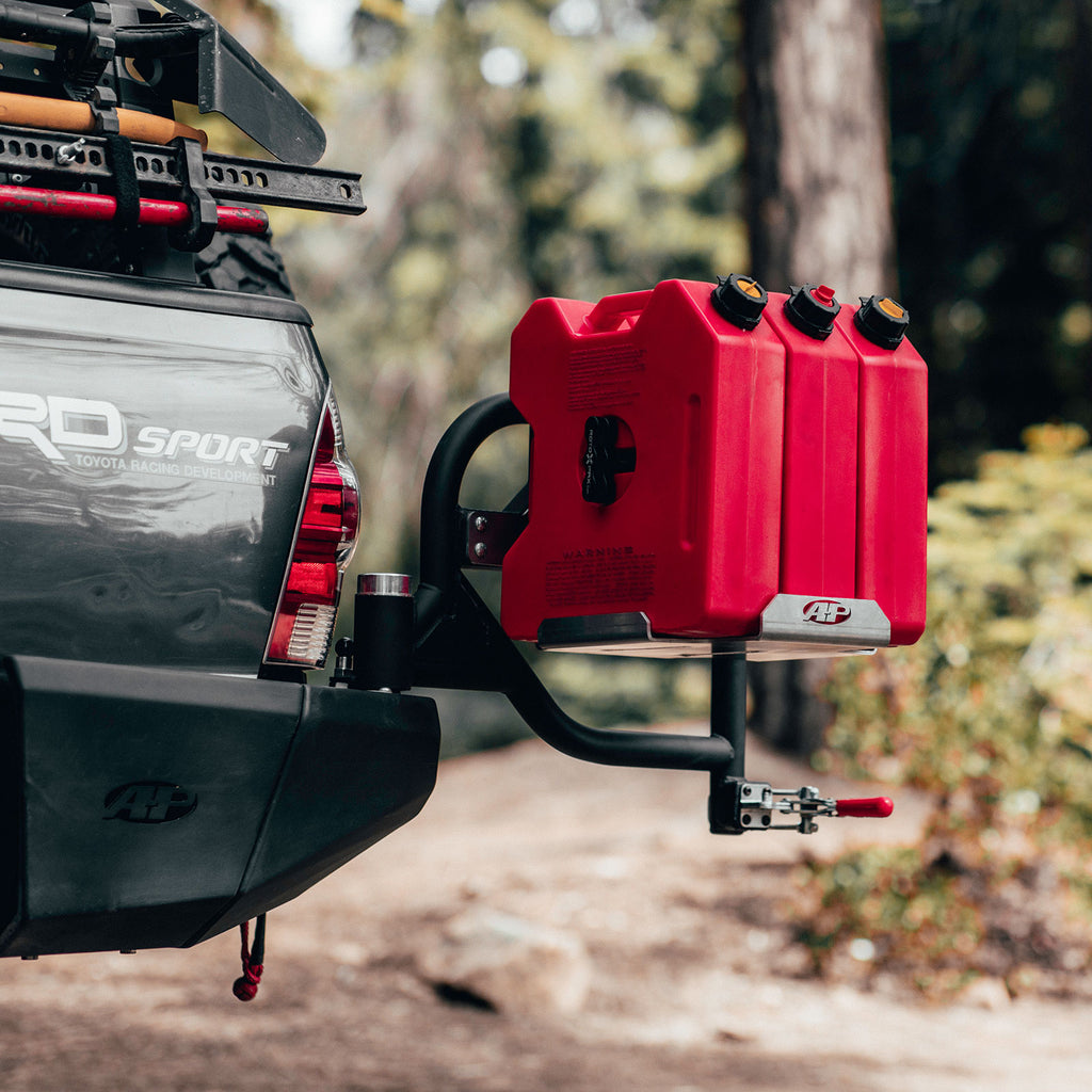 RotopaX Carrier for Dual Swing Out Rear Bumper with LOX T-Handle for 05-15 Toyota Tacoma All Pro Off Road