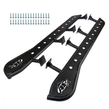 Cargar imagen en el visor de la galería, Tacoma APEX Rock Sliders 80.0 Inch with Fill Plates Black Powdercoat 95-04 Toyota Tacoma Xtra Cab All Pro Off Road