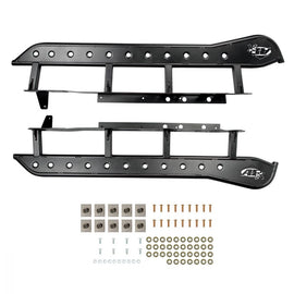 Tacoma APEX Rock Sliders Black Powdercoat with Fill Plates 05-Present Toyota Tacoma Access Cab Long Bed/Double Cab Short Bed All Pro Off Road