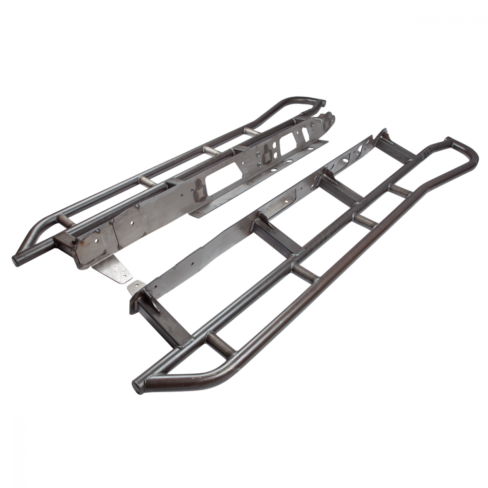 Tacoma Rock Sliders Bare without Fill Plates 05-Present Toyota Tacoma Access Cab Long Bed/Double Cab Short Bed All Pro Off Road