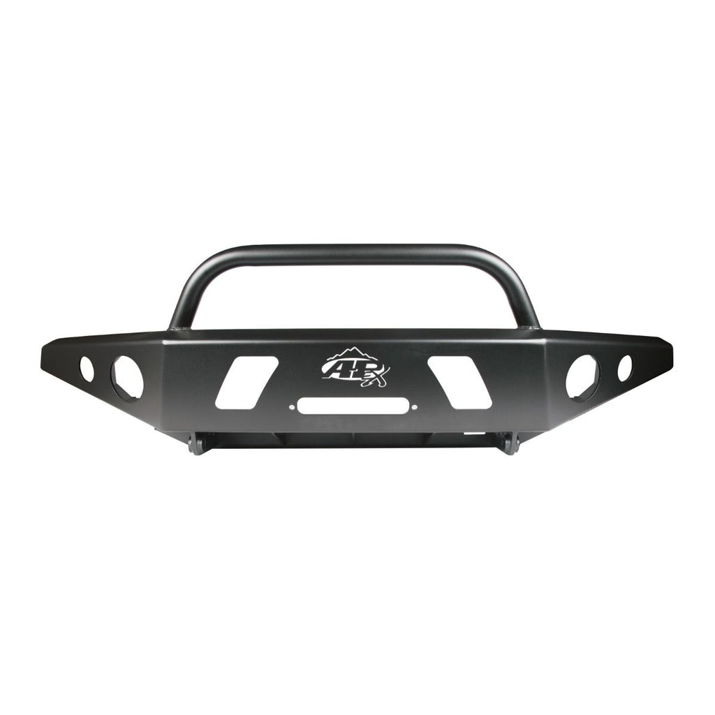 95-04 Toyota Tacoma APEX Front Bumper with LED Hoop Black Powdercoat Steel All Pro Off Road