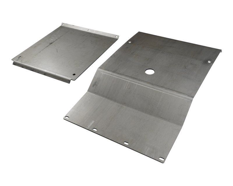 95-04 Toyota Tacoma Steel IFS and Transmission Skid Plate Set Black Powdercoat All Pro Off Road