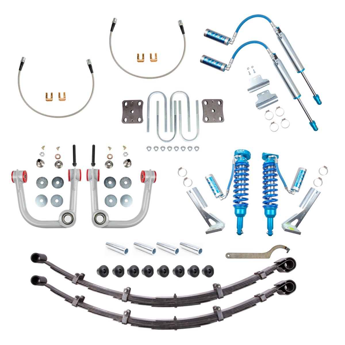 05-Present Toyota Tacoma APEX Suspension Kit King Shocks Standard Springs Uni Bumps All Pro Off Road