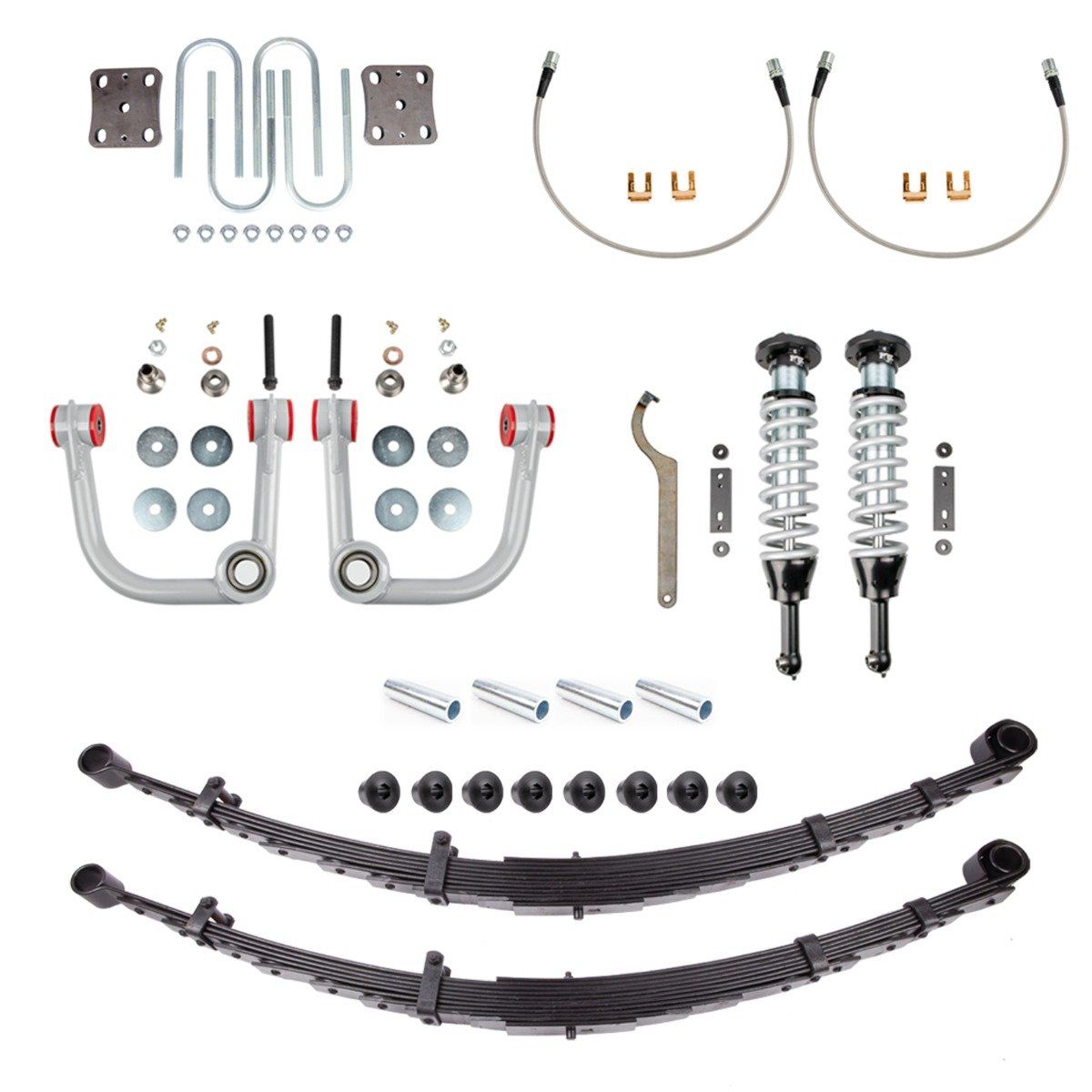 05-Present Toyota Tacoma Lola 2.0 Suspension Kit w/ Expedition Springs Adjustable Fox 2.0 Remote Reservoir Timbren Bumps All Pro Off Road